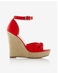 Express Knotted Espadrille Wedge Sandals
