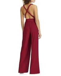 Dessy Collection Convertible Wide Leg Jersey Jumpsuit