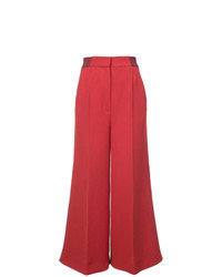 Red Wide Leg Pants for Women | Lookastic