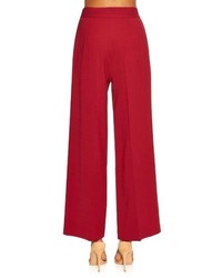 The Row Melip Wide Leg Stretch Wool Trousers