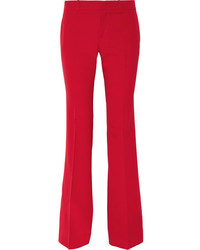 Gucci Stretch Wool And Silk Blend Flared Pants