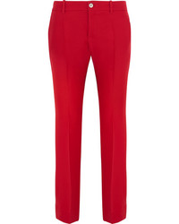 Gucci Wool And Silk Blend Crepe Flared Pants It38