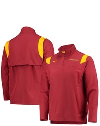 Nike Cardinal Iowa State Cyclones 2021 Team Coach Quarter Zip Jacket At Nordstrom