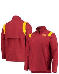 Nike Cardinal Usc Trojans 2021 Team Coach Quarter Zip Jacket At Nordstrom