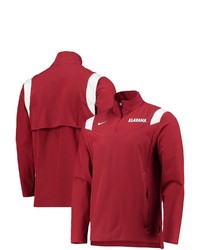 Nike Crimson Alabama Crimson Tide 2021 Team Coach Quarter Zip Jacket At Nordstrom