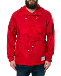 Profound The Kangaroo Pouch Windbreaker In Red