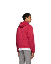 Moncler Red Hooded Jacket