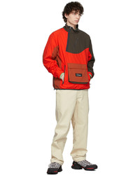 Dime Red Khaki Range Pullover Jacket