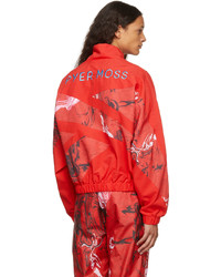 Reebok By Pyer Moss Red Windbreaker Jacket