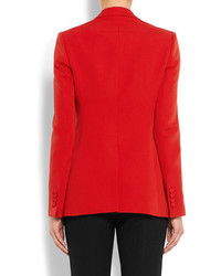 Givenchy Blazer In Red Grain De Poudre Wool