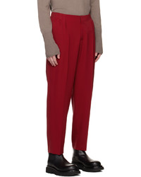 Steven Passaro Red Tailcoat Trousers