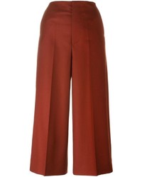 Red Wool Culottes