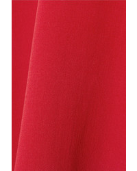 Michael Kors Michl Kors Collection Stretch Wool Crepe Dress Red