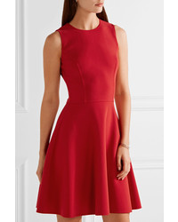 Michael Kors Michl Kors Collection Stretch Wool Crepe Dress Red