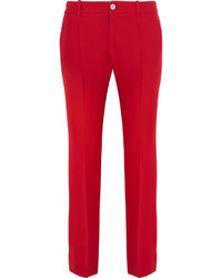 Gucci Wool And Silk Blend Crepe Flared Pants It38