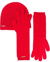DSquared 2 Ribbed Beanie And Gloves Set