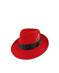 Bailey Hats 7002 Crushable Fedora Red