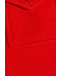 Prada Cropped Wool Jacket Crimson