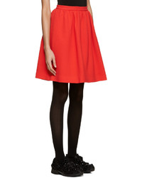 MSGM Red Circle Miniskirt