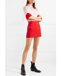 Calvin Klein 205W39nyc Striped Wool Twill Mini Skirt