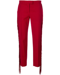 Marco De Vincenzo Fringed Cropped Trousers