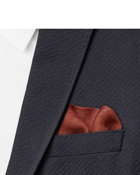 Drakes Drakes Contrast Tipped Wool Pocket Square