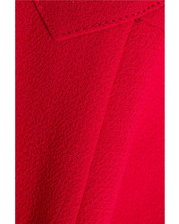 Roland Mouret Grendon Wool Crepe Dress Crimson