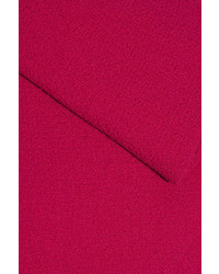 Roland Mouret Thayer Strapless Wool Crepe Dress Crimson