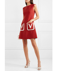 Valentino De Poudre Wool Mini Dress