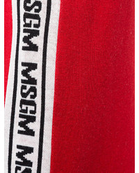 MSGM Fitted Skirt With Logo Ed Side