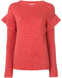 Agnona Frill Sleeve Sweater