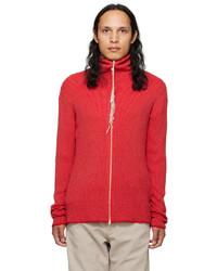 Acne Studios Red High Neck Sweater