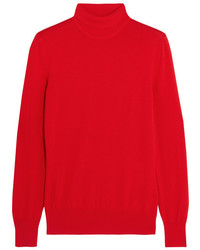 Givenchy Turtleneck Sweater In Red Wool X Small