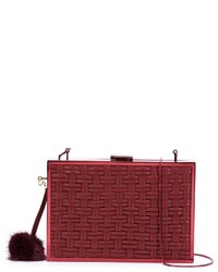Red Woven Clutch