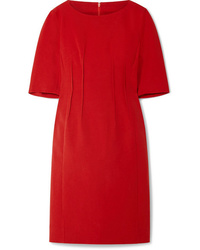 Red Woven Midi Dress