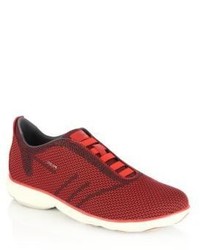 Red Woven Sneakers
