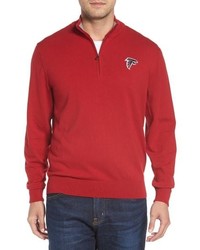Cutter & Buck Atlanta Falcons Lakemont Regular Fit Quarter Zip Sweater