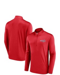 FANATICS Branded Red Washington Capitals Underdog Mindset Quarter Zip Jacket At Nordstrom