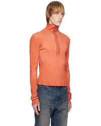 Misbhv Orange Half Zip Sweater