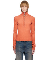 Misbhv Orange Half Zip Sweater