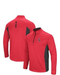 Colosseum Red Nc State Wolfpack Audible Windshirt Quarter Zip Jacket At Nordstrom