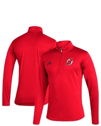 adidas Red New Jersey Devils Under The Lights Roready Quarter Zip Jacket At Nordstrom
