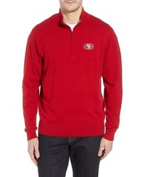 Cutter & Buck San Francisco 49ers Lakemont Regular Fit Quarter Zip Sweater