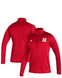 adidas Scarlet Nebraska Huskers Freelift Sport Raglan Climalite Quarter Zip Jacket At Nordstrom