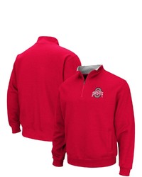 Colosseum Scarlet Ohio State Buckeyes Tortugas Team Logo Quarter Zip Jacket