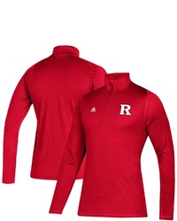 adidas Scarlet Rutgers Scarlet Knights Freelift Sport Raglan Quarter Zip Jacket At Nordstrom