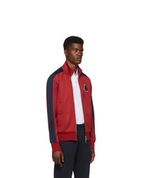 Moncler Red Cardigan Track Jacket
