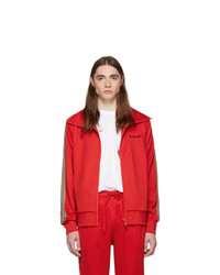 Burberry Red Icon Stripe Silas Track Jacket
