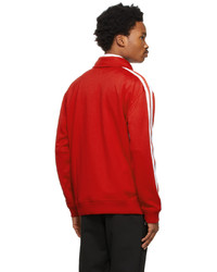 Lacoste Red Ricky Regal Edition Piqu Contrast Bands Track Jacket