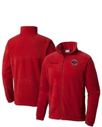 Columbia Red Toronto Raptors Ss Mountain 20 Full Zip Jacket